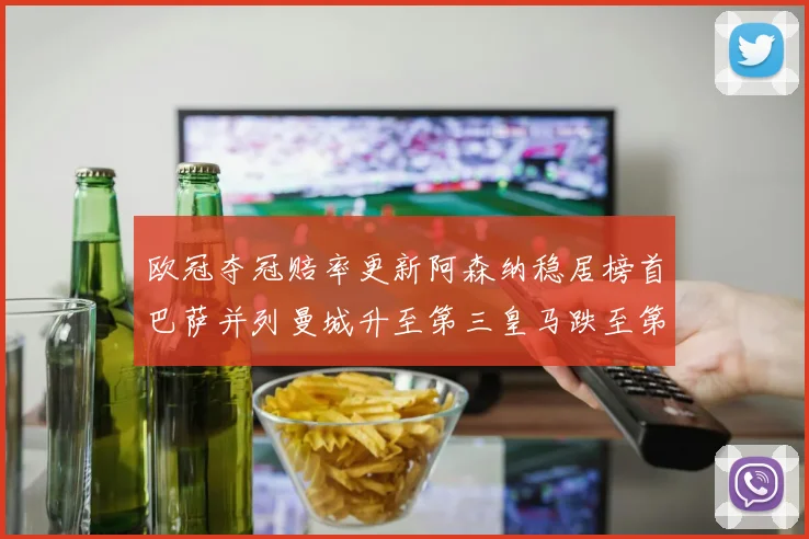 欧冠夺冠赔率更新阿森纳稳居榜首巴萨并列曼城升至第三皇马跌至第七